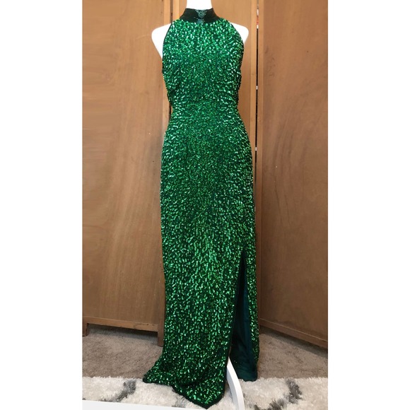 Sequin Gown, 80s Maxi Dress - Picture 1 of 5